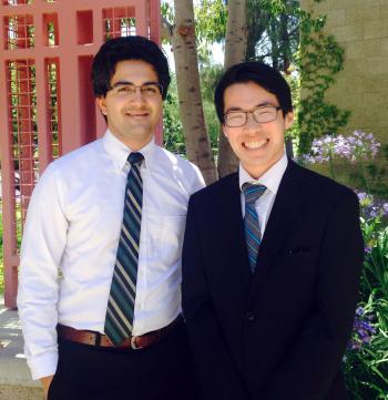 Arzang Kasiri and Bryce Tham, ICS Class of 2017.
