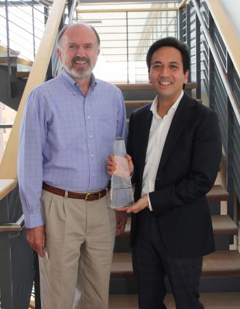 Prof. Emeritus Richard N. Taylor with Dr. Art Hitomi.