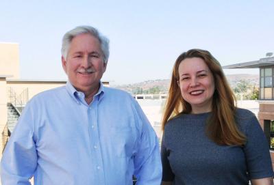 Prof. David Redmiles and visiting Prof. Tayana Conte.
