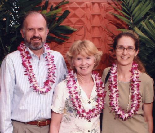 Richard N. Taylor, Lily May Taylor, and Debra Brodbeck in Hawaii in 2011.
