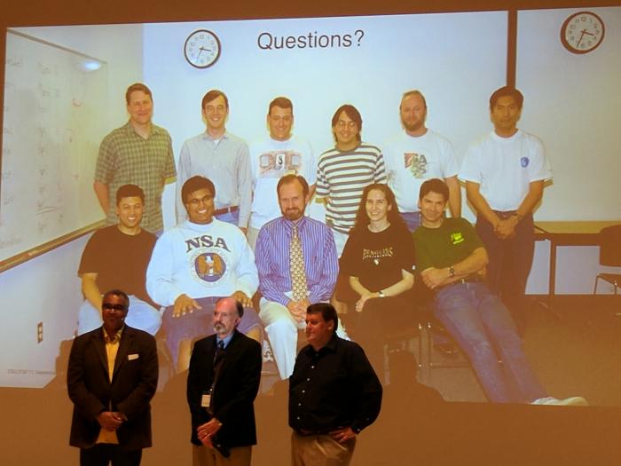 Rohit Khare, Richard Taylor, and Roy Fielding take questions after keynote.