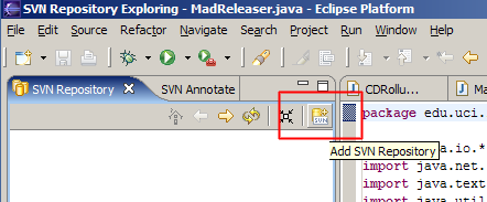 Add SVN Repository Button