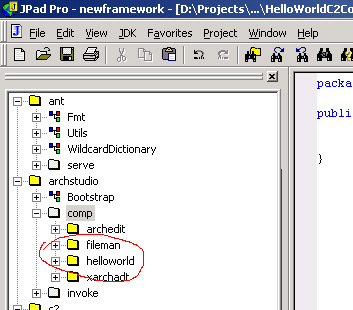 hello world package
