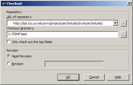 Checkout dialog
