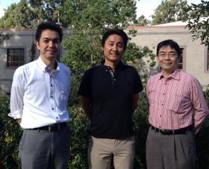 Mr. Satoru Aihara,  Software Engineering Project, NTT SIC; Dr. Shinobu Saito, Software Engineering Project, NTT SIC and ISR visiting researcher; and Mr. Hikaru Suzuki, Vice President, NTT SIC.