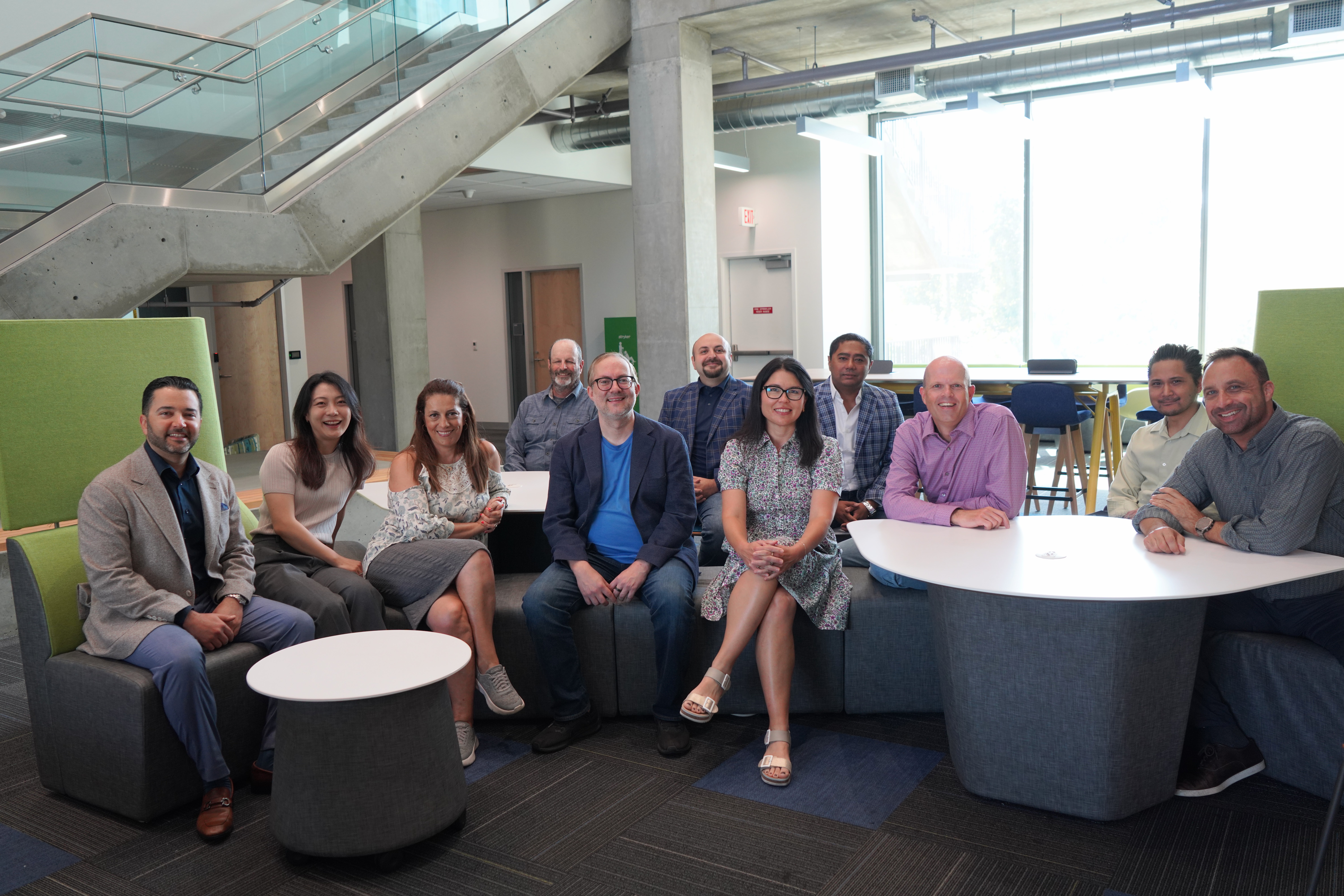 ISR faculty group photo in the ISEB building